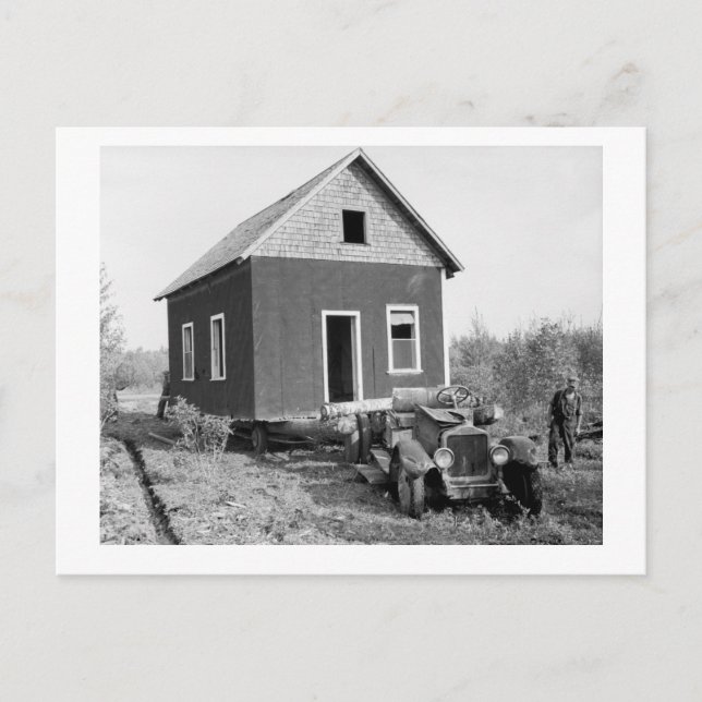 Cartão Postal Lago da Casa Móvel Woods, 1930 (Frente)