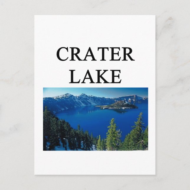 Cartão Postal lago de cratera (Frente)