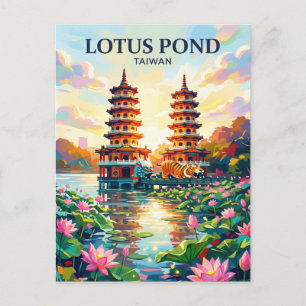 Cartão Postal Lago de Lótus Taiwan