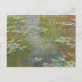 Cartão Postal Lago de Nenúfares (1917–1919) por Claude Monet.