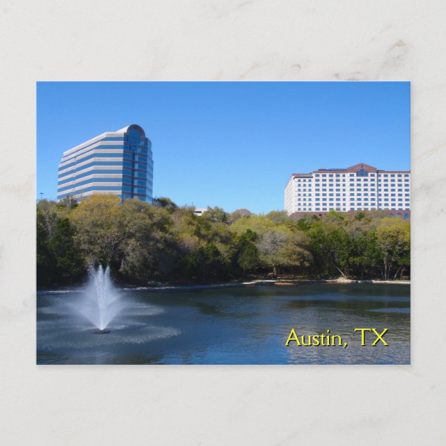 Cartão Postal Lago de Patos no Arboreto (Frente)
