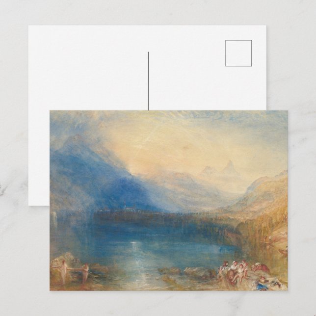 Cartão Postal Lago de Zug, JMW Turner (Frente/Verso)
