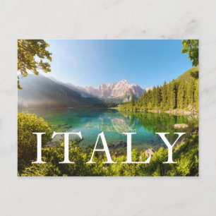 Cartão Postal Lago di Fusine Juliaschen Alpes
