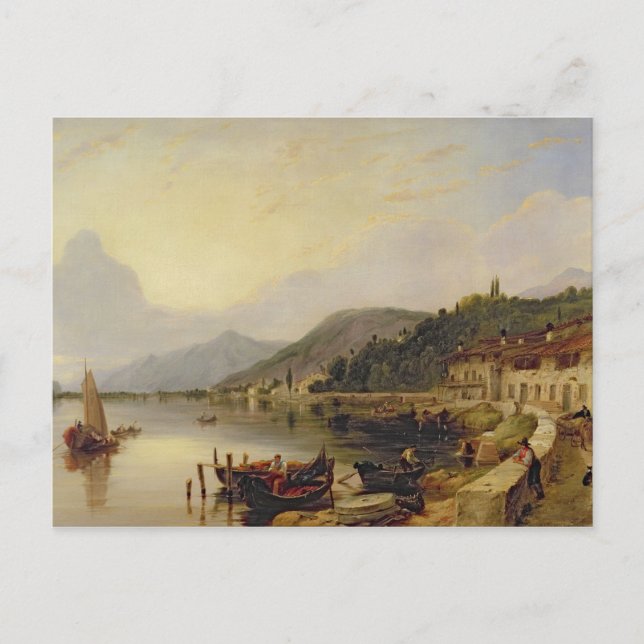 Cartão Postal Lago d'Iseo, Itália (Frente)
