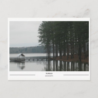 Cartão Postal Lago em Tupelo Mississippi