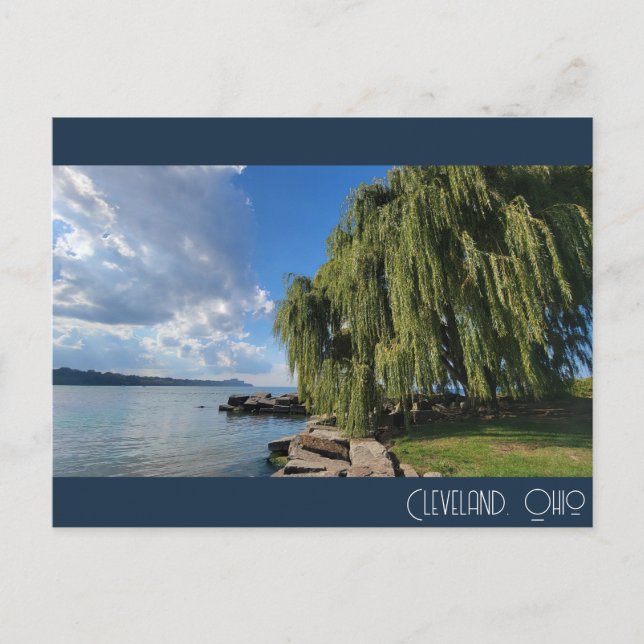 Cartão Postal Lago Erie, Cleveland (Frente)