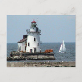 Cartão Postal Lago Erie Lighthouse Summer