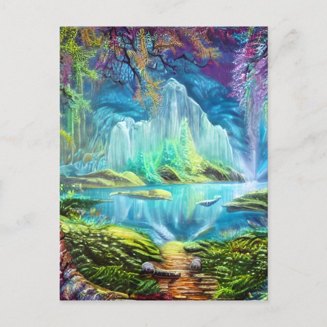 Cartão Postal Lago Fantasy (Frente)