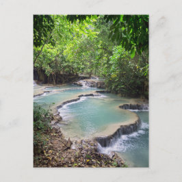 Cartão Postal Lago Forest River, KhYoung Si Falls, Laos