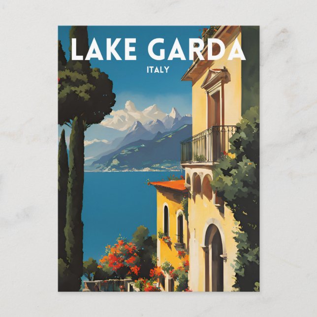 Cartão Postal Lago Garda (Frente)