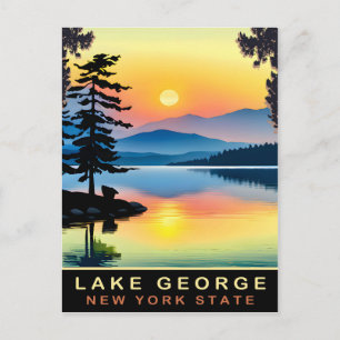 Cartão Postal Lago George, Estado de Nova York, Viagem