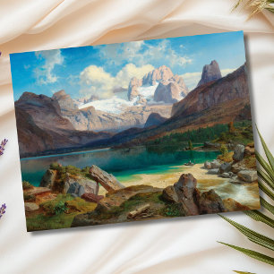 Cartão Postal Lago Gosau Com Vista Do Dachstein Massif