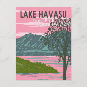Cartão Postal Lago Havasu State Park Viagem Art Vintage
