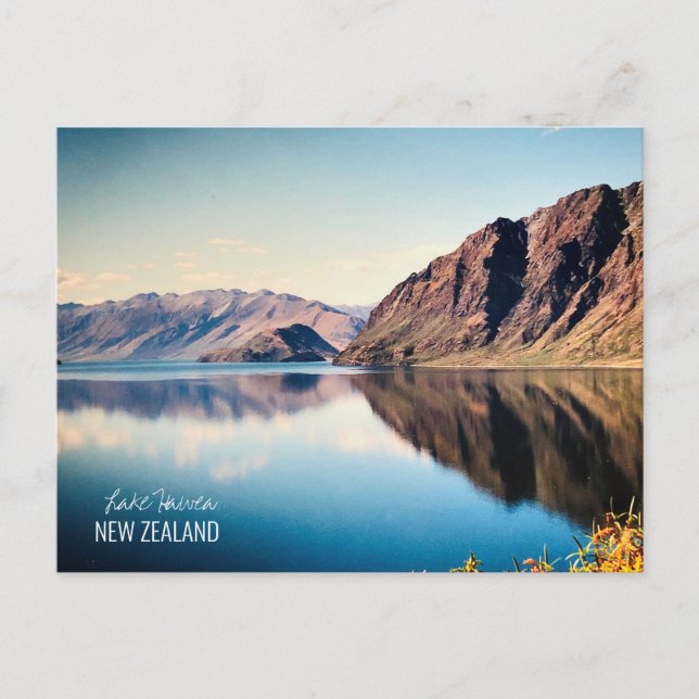 Cartão Postal Lago Hawea Nova Zelândia Otago viagem (Frente)