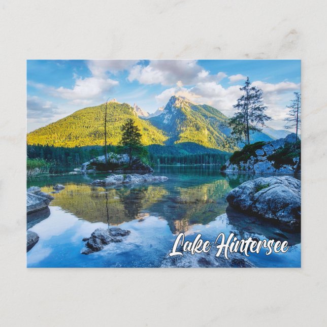 Cartão Postal Lago Hintersee, Alemanha (Frente)