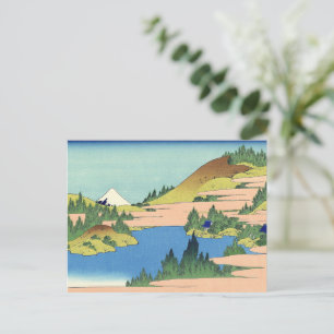 Cartão Postal Lago Hokusai Hakone na província de Sagami