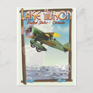 Cartão Postal Lago Huron - EUA - Canadá
