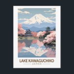 Cartão Postal Lago Kawaguchiko Japão Viagem Art Vintage<br><div class="desc">Lago Kawaguchiko vetor trabalho de arte design. O lago Kawaguchiko é um lago na cidade de Fujikawaguchiko,  Província de Yamanashi,  Japão. É o segundo maior dos Cinco Lagos Fuji.</div>