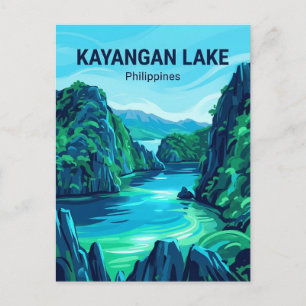 Cartão Postal Lago Kayangan Filipinas
