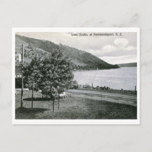 Cartão Postal Lago Keuka, Hammondsport, NY Antigo