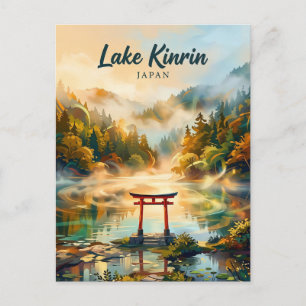 Cartão Postal Lago Kinrin Yufuin Japão