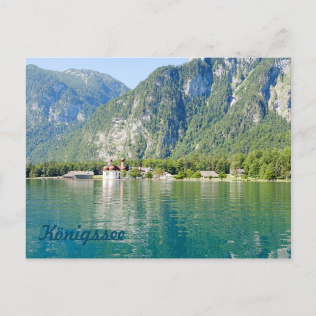 Cartão Postal Lago Königssee (Frente)