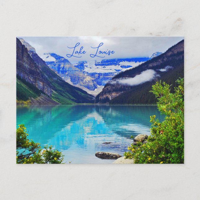 Cartão Postal Lago Louise Alberta Canadian Rockies (Frente)