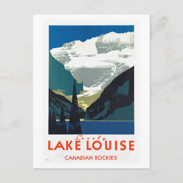 Cartão Postal Lago Louise Canada Rockies Canada (Frente)