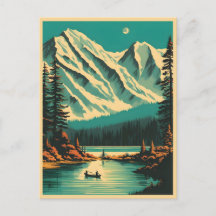 Lago Louise Parque Nacional Banff Viagem Retro