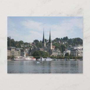 Cartão Postal Lago Lucerne, Vierwaldstattersee, Suiça