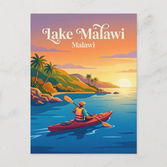 Cartão Postal Lago Malawi (Frente)