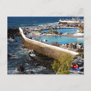 Cartão Postal Lago Martiánez, Puerto de la Cruz, Tenerife, Espa