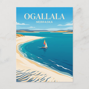 Cartão Postal Lago McConaughy EUA