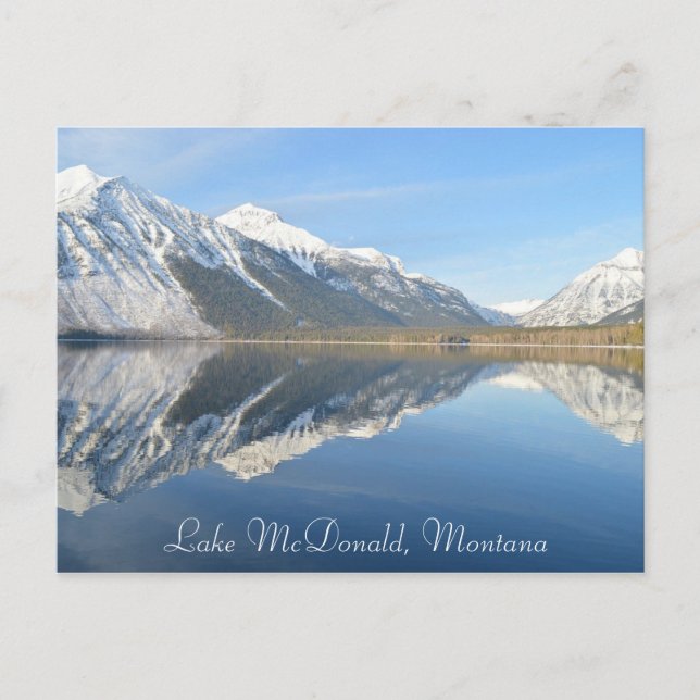 Cartão Postal Lago McDonald, Montana Cartão-postal Keepsawn (Frente)