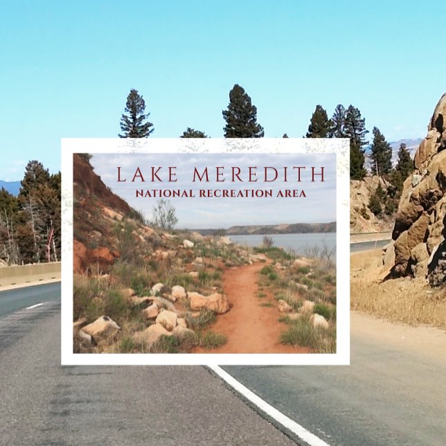 Cartão Postal Lago Meredith, da Turquia Creek Trail, Texas (Criador carregado)