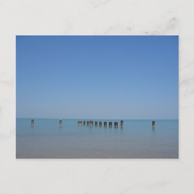 Cartão Postal Lago Michigan (Frente)