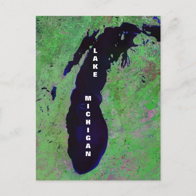 Cartão Postal Lago Michigan (Frente)