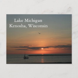 Cartão Postal Lago Michigan, Kenosha Wisconsin