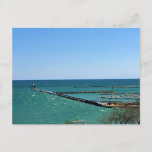 Cartão Postal Lago Michigan, Port Washington, Wisconsin