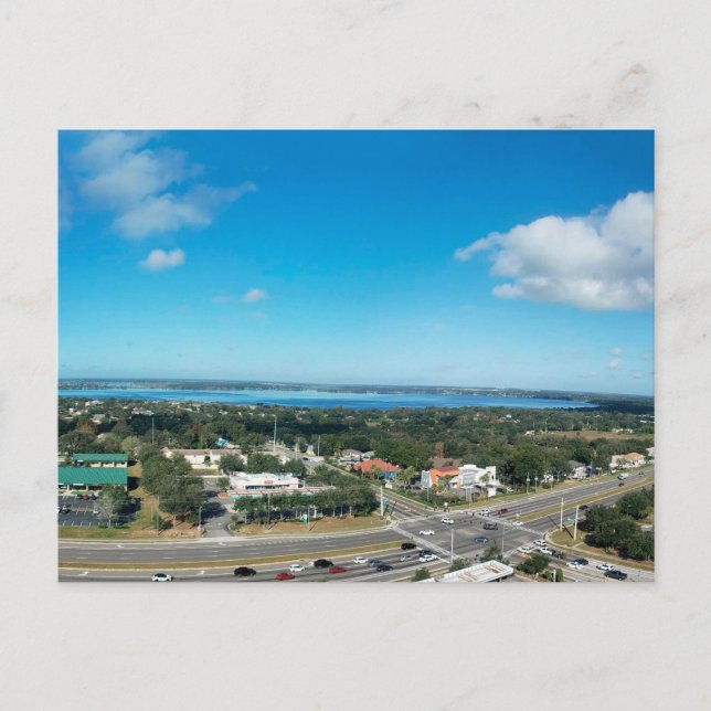 Cartão Postal Lago Minneola, Clermont, Flórida (Frente)