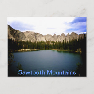 Cartão Postal Lago Montanha