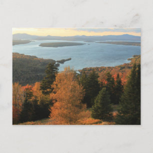 Cartão Postal Lago Mooselookmeguntic no outono