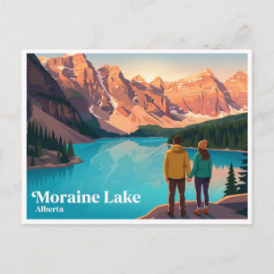 Cartão Postal Lago Moraine Canadá