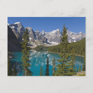 Cartão Postal Lago Moraine, Canadian Rockies, Alberta, Canadá 2