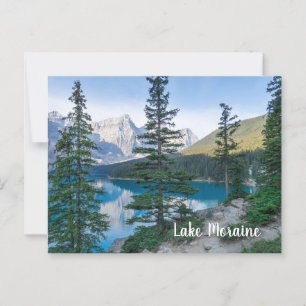 Cartão Postal Lago Moraine em Banff Canada