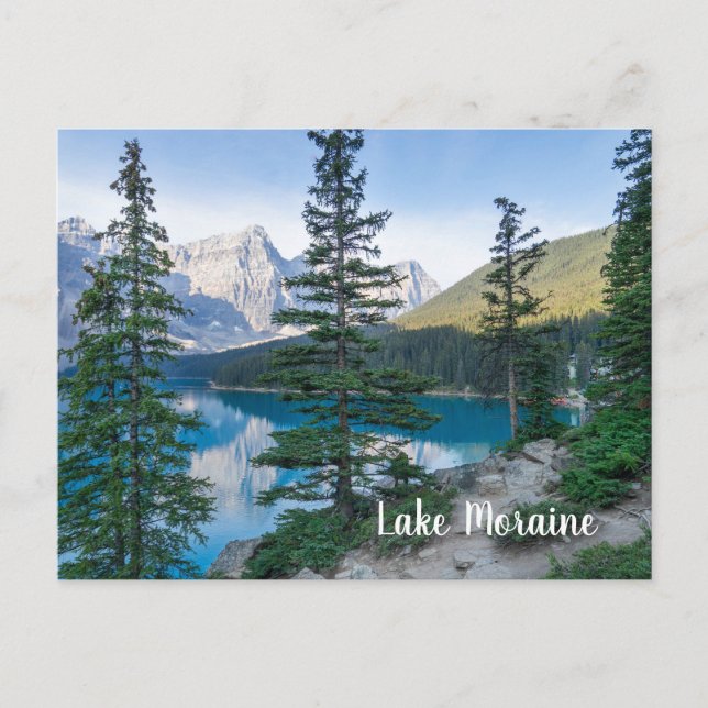 Cartão Postal Lago Moraine em Banff Canada (Frente)