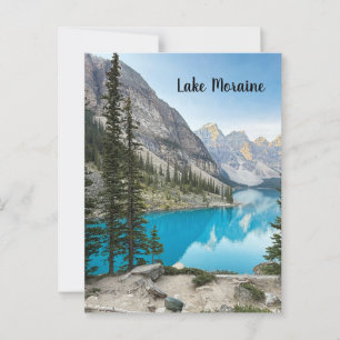 Cartão Postal Lago Moraine em Banff Canada