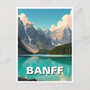 Cartão Postal Lago Moraine no Banff National Park Canada Viagem