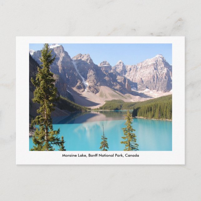 Cartão Postal Lago Moraine / Parque Nacional Banff, Canadá. (Frente)