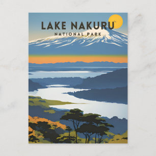 Cartão Postal Lago Nakuru Parque Nacional Viagem tradicional